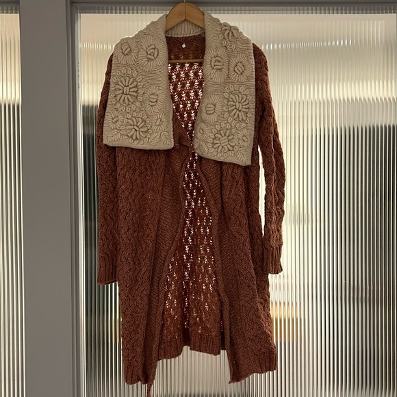 STUNNING Anthropologie Knitted & Knotted Cardigan - Picture 3 of 7